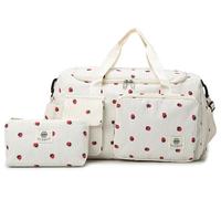 Suweir Sporttasche Kinder Reisetasche Jungen Mädchen mit Nassfach Schwimmtasche Weekender Duffle Bag Outdoor Fußballtasche Badetasche für Reisen, Fitness, Sport, Schule, Beige Fresa, Bolsa de deporte