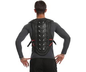 SUWFEZUF Equipo de protección para Motocicleta, protección de Espalda para Motocicleta, Armadura de protección para Espalda de Motocicleta, Protector de Columna de esquí Alpino para Ciclismo,L,Black