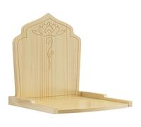 SUWOOPH Estante de Altar de Buda de Pared, nicho de exhibición de Madera Maciza for Espacios conscientes y decoración del hogar(Yellow,28x28x29cm)