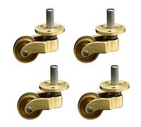 SUWOOPH Ruedas giratorias de 4 Piezas, Rueda giratoria de latón for Muebles Que se mueven for Mesa, Silla, Carrito
