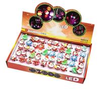Suxdlan 50 anillos luminosos LED ajustables con luz navideña para recuerdos de fiestas, cumpleaños y regalos navideños