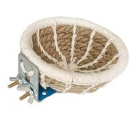 Suxdlan Nido de pájaros para Jaula, Tejido de algodón y Lino, Nido de pájaros, Cabina de cría Redonda y cálida para Paloma, Loro, Canario, Loro