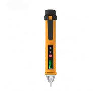 Suxdlan Probador eléctrico Bolígrafo Digital Detector de Voltaje CA/CC Prueba de Cable de alimentación sin Contacto Bolígrafo eléctrico Compacto Amarillo