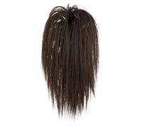 SUXUMHAO 1 pieza H05 - Coletero de pelo sintético para moños de pelo sintético, recto, corto, alto, extensiones de coleta, moño con volantes, 1 unidad