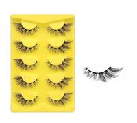 suxuMhao 10 pares de pestañas postizas de visón esponjosas, aspecto natural, pestañas postizas de volumen, 3DMAO-2