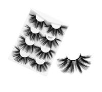 suxuMhao 8 pares de pestañas de visón esponjosas, aspecto natural, pestañas postizas de volumen 6D, 6DX07