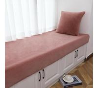 SUXUMHAO Alfombra de felpa de color sólido, alfombra decorativa de felpa, antideslizante, adecuada para dormitorios y alfombras de interior, color polvo de raíz de loto, 100 x 200 cm