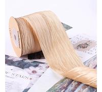 suxuMhao Cinta de satén arrugado con alambre de 2 pulgadas, similar a la seda para envolver regalos, manualidades, coronas, ramos y lazos, champán