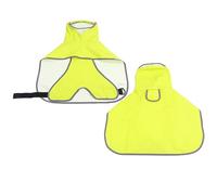 suxuMhao Impermeable para perro, ropa de lluvia ligera para mascotas con capucha poncho (4XL, verde)