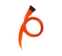 SUXUMHAO Juego de 3 pinzas de pelo sintético con forma de coleta y pelucas de colores, 55 x 3 cm, color naranja