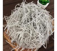 SUXUMHAO Papel de regalo arrugado y relleno de 100 g, con seda de rafia, para rellenar y envolver regalos, ideal para combinar cintas, decoración de cajas de regalo y manualidades hechas a mano (gris)