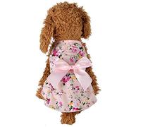 suxuMhao Vestido de perro dulce para cachorros, lindos vestidos de princesa para gatos, falda para perros pequeños (A126, S)