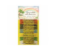 Suyamir Pulseras brasileñas de la amistad y la suerte - 100 piezas Set Multicolor Trenzado Suerte Verano Mar Fiesta Regalo Unisex para Niños y Adultos