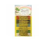 Suyamir Pulseras Brasileñas de la Amistad y la Suerte - Juego de 100 Piezas Multicolor Entrelazadas, Amuleto de Buena Suerte para Verano, Playa, Fiesta, Regalo Unisex para Niños y Adultos