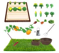Suynauetev 19 Piezas Miniaturas Miniaturas para Casa de Muñecas Decoracion Jardin Exterior Jardin Zen Figuras Jardin Exterior para Casa de Muñecas DIY Jardín de Cuento de Hadas