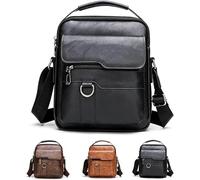 SUYOIKHGMN Bolso Casual, de Gran Capacidad y Multifuncional - Bandolera Elegante de PU para Hombre: Resistente al Agua y con Diseño de Múltiples Bolsillos