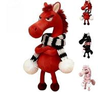 SUYOIKHGMN Mascota del Año del Caballo, Regalo de Buena Fortuna para el Año Nuevo 2026. Peluche de la Suerte, Caballo Guardián, simboliza Coraje y Fuerza, Ideal para Mochilas, Carteras y Bolsos.