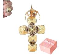 SUYOIKHGMN Mini colgante esférico masónico transformable, colgante plegable masónico vintage, diseño esférico en cruz, ideal para hombres y mujeres.