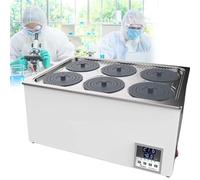 SUYUDD Baño María Numérique En Acier Inoxydable, 1/2/4/6 Trous, Baño María Thermostatique À Usage Général Avec Affichage Numérique Et Couvercle De Protection Pour Utilization En Laboratoire, 220 V