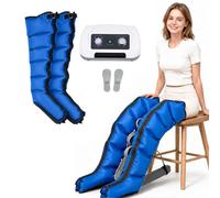 SUYUDD Botas Presoterapia, Máquina para Drenaje Linfático en Casa | Presión 0-240 mmHg, 0-30 Min, Compresión Piernas, Masajeador para Piernas Cansadas y Recuperación Muscular
