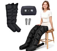 SUYUDD Botas Presoterapia, Máquina para Drenaje Linfático en Casa | Presión 0-240 mmHg, 0-30 Min, Compresión Piernas, Masajeador para Piernas Cansadas y Recuperación Muscular