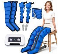 SUYUDD Botas Presoterapia, Máquina para Drenaje Linfático en Casa | Presión 0-240 mmHg, 0-30 Min, Compresión Piernas, Masajeador para Piernas Cansadas y Recuperación Muscular