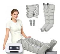 SUYUDD Botas Presoterapia Piernas, Masajeador de Piernas para Casa | Presión 0-240 mmHg, Temporizador 0-30 Min, Drenaje Linfático, para Piernas Cansadas, Fitness y Uso Diario
