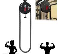 SUYUDD Máquina De Entrenamiento con Cuerda, Entrenador De Cuerda Sin Fin, Poleas con Resistencia Ajustable Y Diseño Plegable para Ejercicios Superiores En Espacios Reducidos