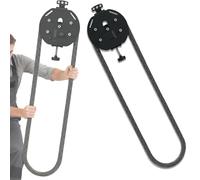 SUYUDD Máquina De Entrenamiento con Cuerda, Entrenador De Cuerda Sin Fin, Poleas con Resistencia Ajustable Y Diseño Plegable para Ejercicios Superiores En Espacios Reducidos