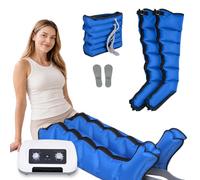 SUYUDD Máquina Presoterapia para Casa, Botas Presoterapia Piernas | Presión 0-240 mmHg, Tiempo 0-30 Min, Circulación Piernas, Drenaje Linfático y Recuperación Muscular