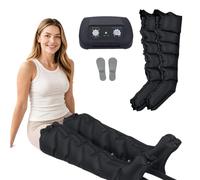 SUYUDD Masajeador Piernas, Presoterapia en Casa con Compresión de Aire | Presión 0-240 mmHg, 0-30 Min, Drenaje Linfático Piernas, para Piernas Cansadas y Recuperación Deportiva