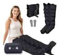 SUYUDD Masajeador Piernas, Presoterapia en Casa con Compresión de Aire | Presión 0-240 mmHg, 0-30 Min, Drenaje Linfático Piernas, para Piernas Cansadas y Recuperación Deportiva