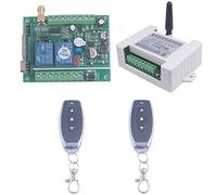 SUYUKUFU 12V 24V 36V 2CH Interruptor remoto universal para puerta de garaje Motor de amplio rango de 433Mhz Avance y retroceso, interruptor inalámbrico de 2 canales (2* Controlador 433Mhz)