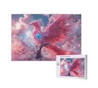 Suzaku Puzzle 1000 Piezas Adultos, 75x50cm Gran Formato Puzzle Rosa Patrón Diseño, Jigsaw Adultos DIY Artesanía con Embalaje de Caja de Regalo, Home Room Wall Decor, Regalo Mujer Hombre, Model878