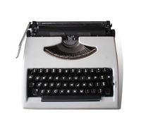 SUZEPER Máquina de escribir manual vintage, máquina de escribir clásica antigua para escribir letras, decoración de máquina de escribir para oficina en casa (11.8 pulgadas de largo x 11.8 pulgadas de