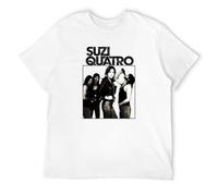 Suzi Quatro 70S Hard Rock Retro Vintage Hipster Unisex T Shirt White M