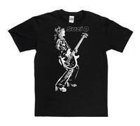 Suzi Quatro British Based American Singer Bassist Rock Unisex 100% Cotton Short-Sleeve T-Shirts Black S