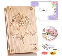 Suziko Gran Kit de Prensa de Flores para Adultos y Niños - Mide 27.5 x 17.8 cm, Ideal para Artesanía y Manualidades para Adultos, Prensa de Hojas y Flores - Un Fantástico Regalo para los Amantes