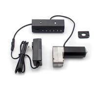 SUZLAZYR Conjunto de Tres Piezas Todo en uno con Control Manual de 24 V CC Motor de Mesa elevadora Maka 96C8 112 RPM para Accesorios eléctricos de Escritorio,6mm Hole