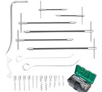 SUZLAZYR Juego de 23 extractores de empaquetaduras, Juego de Herramientas para extraer empaquetaduras, Gancho para empaquetaduras, Kit de extracción y extracción de empaquetaduras