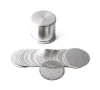 SUZLAZYR Juego De Tamices para Clasificar Diamantes, Tamiz De Precisión De Acero Inoxidable para Clasificar Diamantes Y Perlas En Joyerías,80mm Large
