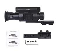 SUZLAZYR Mira de visión Nocturna Digital, mira infrarroja IR de 940 NM para Caza, monocular de visión Nocturna HD OLED de 1920 x 1080 con Zoom Digital de 4X, Resistente a Golpes