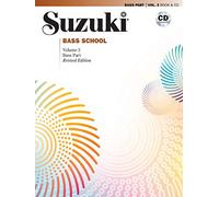 Suzuki bass school volume 3 2014 revised edition double bass book/cd +cd: Bass Part