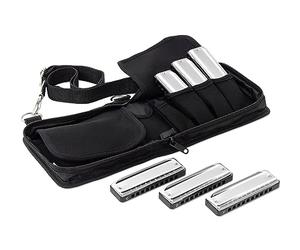 Suzuki Bluesmaster Set con funda suave ligera, MR-250SNC (C, G, A, D, F, Bb por juego)