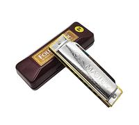 Suzuki Folkmaster 1072 10 Agujero Armónica Diatónica Estándar Principiante Blues Arpa Gaita Llave de A/Ab/B/Bb/C/D/Db/E/Eb/F/F#/G Instrumento Musical… (Clave de F#)
