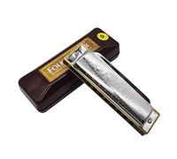 Suzuki Folkmaster 1072 10 Agujeros Armónica Diatónica Estándar Principiante Blues Arpa Gaita Clave de A/Ab/B/Bb/C/D/Db/E/Eb/F/F#/G Instrumento Musical … (Clave de D)