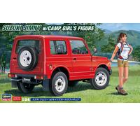 Suzuki Jimny W/ Camp Girl Figura 1:24 Plástico Modelo Kit Hasegawa