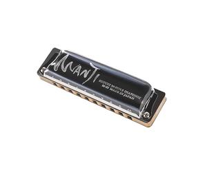 Suzuki M-20HM-A Manji - Armónica diatónica de 10 agujeros, ajuste menor, llave de A