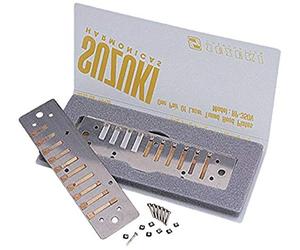 Suzuki RP-350V-F# Placas de lengüeta de repuesto para armónica Promaster Valved(MR-350V)/Promaster Valved Gold (MR-350GV), clave de F #