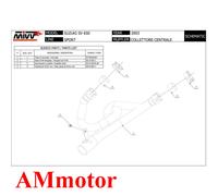 Tubos Supresor De Catalizador MIVV Acero inoxidable para Suzuki Sv 650 2003